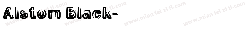 Alstom Black字体转换